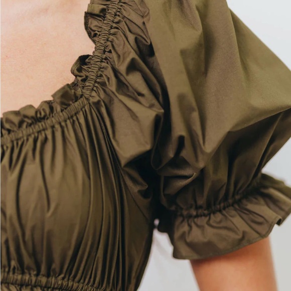 Worth Collective Sydnee Cotton Maxi Dress in Chocolate Brown - Picture 4 of 4